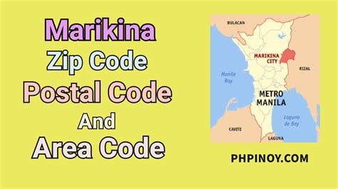 marikina zip code|zip code malanday.